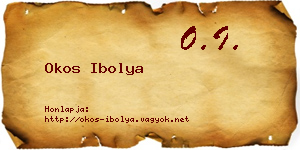 Okos Ibolya névjegykártya